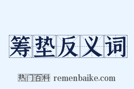 筹垫反义词是什么意思的图片